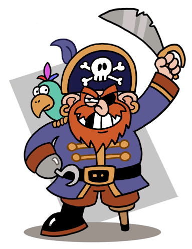 A pirate.  Be afraid!